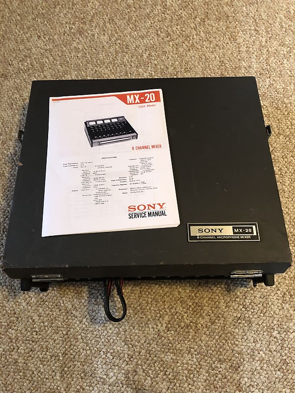 Vintage 1974 Sony MX-20 Mixer Transformer Input/Output 8x4