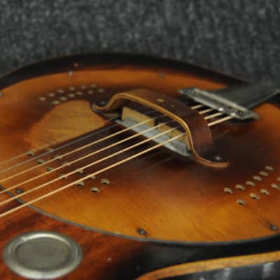 Regal Round Neck Resonator Guitar 1930s Sunburst image 14