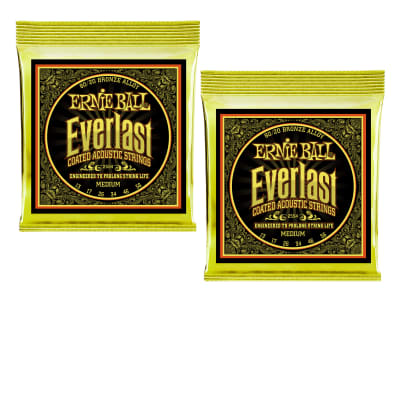 Everlast Coated 80/20 Bronze Acoustic Guitar Strings