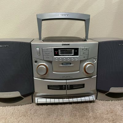 Sony CFD-ZW755 Stereo System Boombox CD/Dual Cassette/ AM/FM Radio image 1