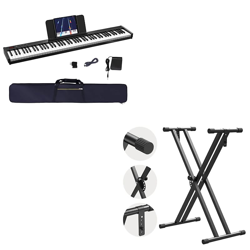 88 Key Piano Keyboard Bundle XStyle Digital Piano Stand Reverb