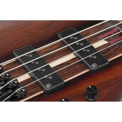 Ibanez SR1350BDUF SR Premium 4-String Electric Bass w/Bag - Dual Mocha Burst Flat image 9