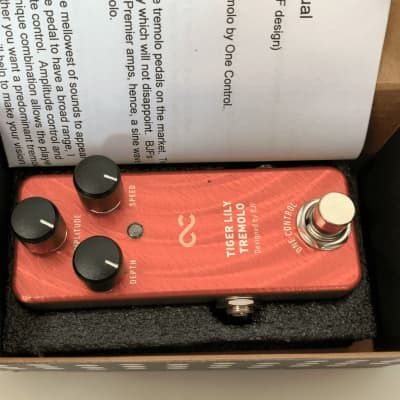 One Control Tiger Lily Tremolo Pedal for sale