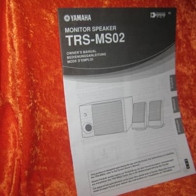 Yamaha TRS-MS02 Speaker System Manual from 2005