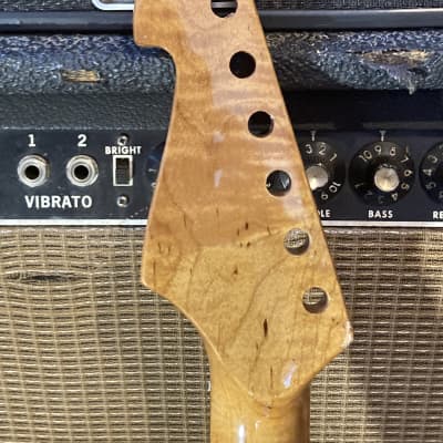 Unknown Replacement Neck Strat Style Heel - Vintage Tint Rosewood image 6