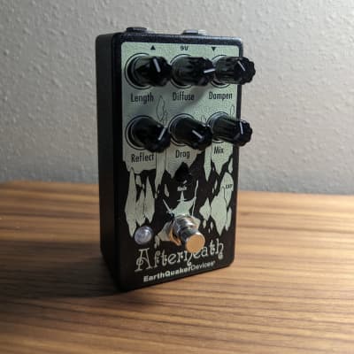 EarthQuaker Devices Afterneath Otherworldly Reverberation Machine V3 Limited Edition 2020 - Present - Black / Lime Green Print image 1