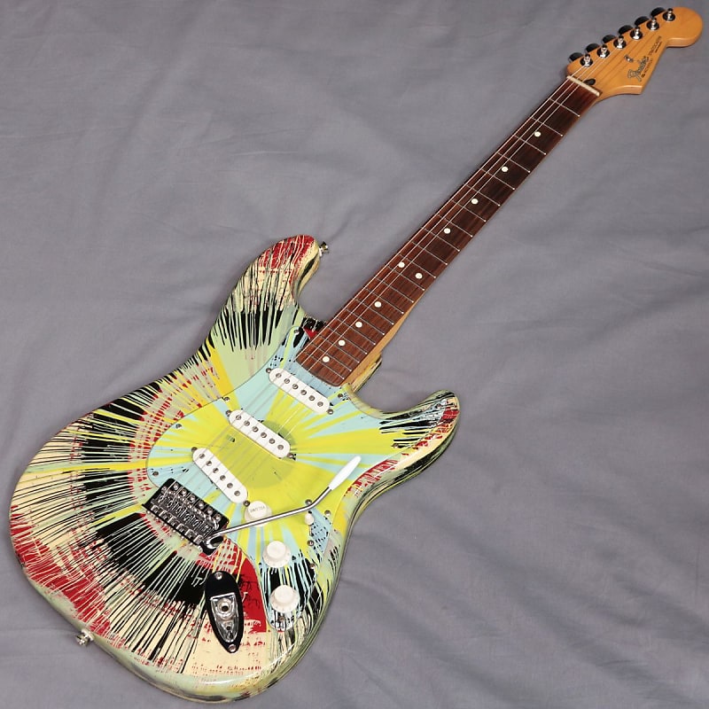 【2025年最新】大人気ブランドの人気アイテム  Fender Special Edition Hanabi Stratocaster Artwork 2003 | Reverb ギター