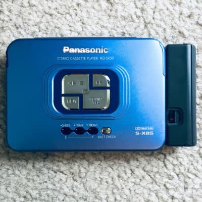PANASONIC RQ SX50 Walkman Cassette Player, RARE BLUE ! Run tape ! image 7