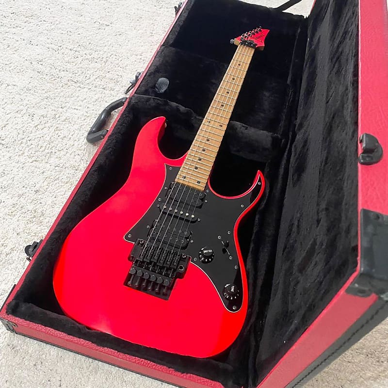 MIJ Ibanez RG550 20th Anniversary Road Flare Red | Reverb