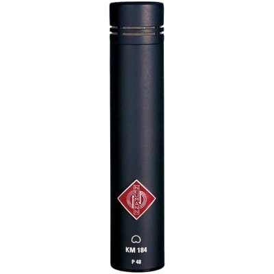 Neumann KM184 Cardioid Small-Diaphragm Condenser Microphone, Black Matte image 1