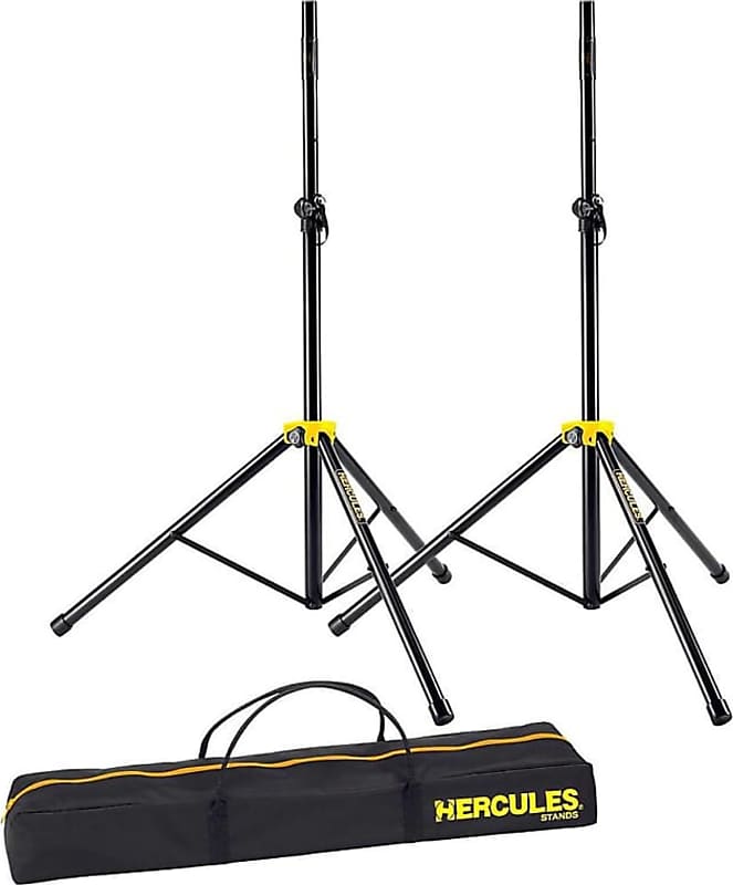 Hercules SS200B Stage Series Speaker Stand Pair with Bag image 1