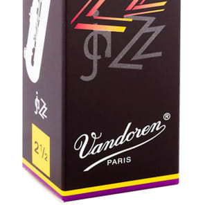 Vandoren SR4425 ZZ Baritone Saxophone Reeds - Strength 2.5 (Box of 5)