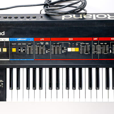 1983 Roland Juno-6 61-Key Polyphonic Analog Synthesizer with Hardshell Case image 3