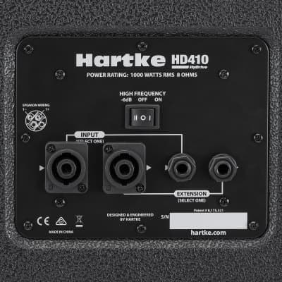 Hartke HD410 Hydrive HD Bass Guitar Speaker Cabinet (4x10", 1000 Watts) image 4