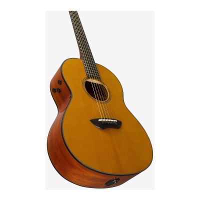 Yamaha CSF-TA VN Transacoustic Parlor Csf Guitar With Bag - Vintage Natural image 5