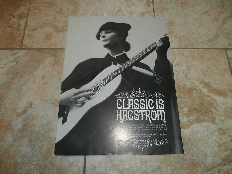 Vintage 1968 Hagstrom Classical Guitar Catalog! HC10, HC15, Reverb