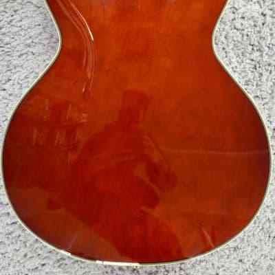 D'Angelico Excel Mini DC Semi-Hollow Body Electric Guitar with Hard Case, Viola image 3