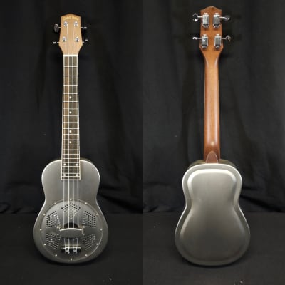 Gold Tone Resouke: Tenor-Scale Metal Body Resonator Ukulele with Gig Bag image 2