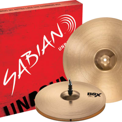 Sabian B8X First Pack w/14" Hi-Hats, 16" Crash Cymbal Pack 45011X image 2