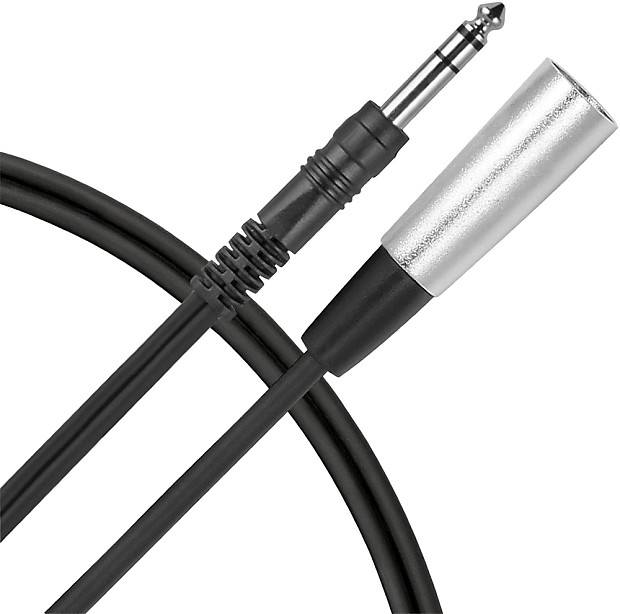 Live Wire T5BX 1/4" TRS Male to XLR Male Patch Cable - 5' image 1
