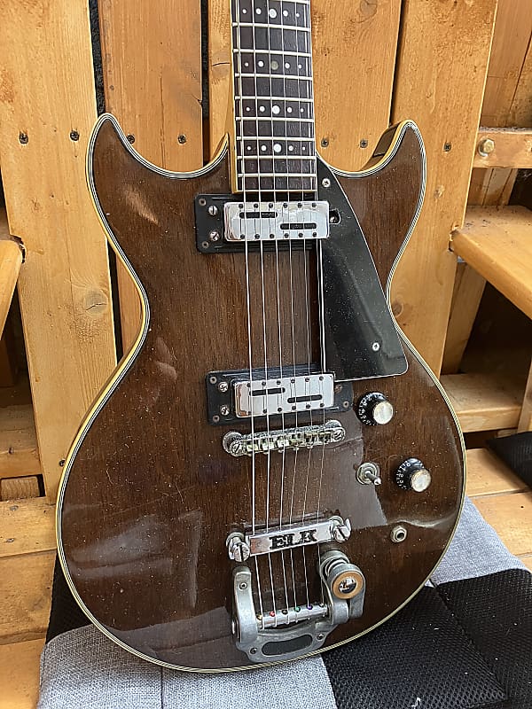 Elk CM-560  Early 70's,  Very rare guitar! Great player w/ walnut body, W. German Schaller pickups! $100 shipping to most destinations. image 1