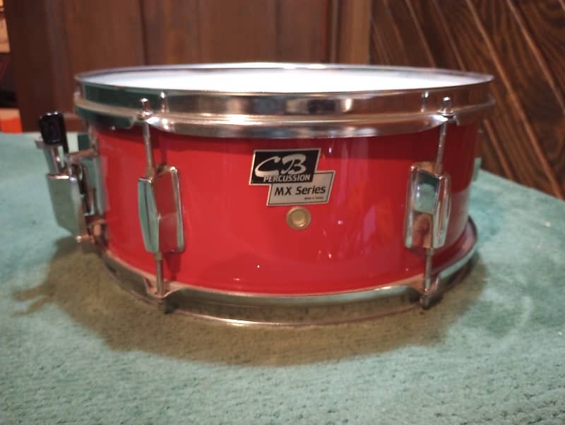 CB Percussion 14x5.5 Wood Snare Drum - Red Wrap image 1