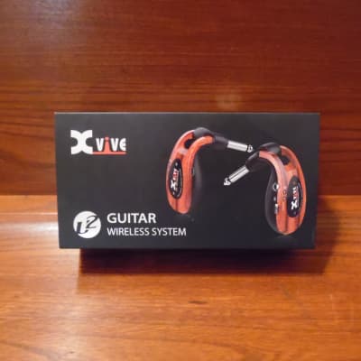 Xvive U2 Rechargeable 2.4GHZ Wireless Guitar System - Digital Guitar Transmitter/Receiver (Red Wood) image 1