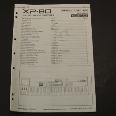 Roland XP-80 Service Manual [Three Wave Music]
