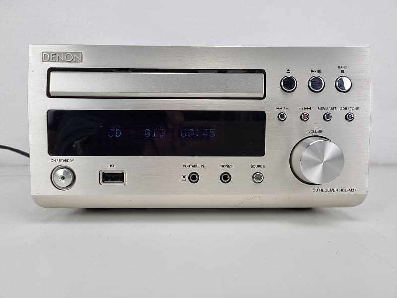 Denon RCD-M37-CD Receiver-Fully Working - Cleaned - Remote Control  			