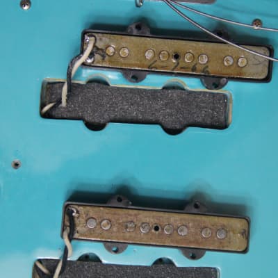 Fender Jazz Bass 1966 turquoise (modified)  One of a Kind ! image 11