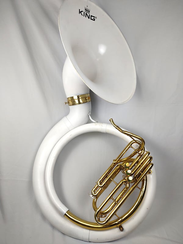 KING SOUSAPHONE FIBERGLASS AND BRASS BBb USED Reverb