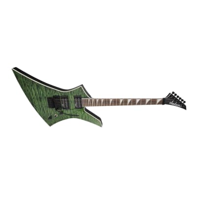 Jackson X Series Kelly KEXQ 6-String, Laurel Fingerboard, Poplar Body, and Through-Body Maple Neck Electric Guitar (Right-Handed, Transparent Green) image 3