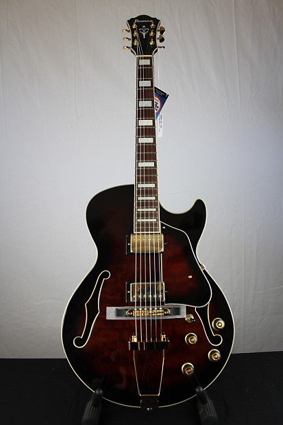 Ibanez AG95 DBS Hollow Body Electric Guitar 2015 Dark Brown Sunburst Repacked Retail Box image 1