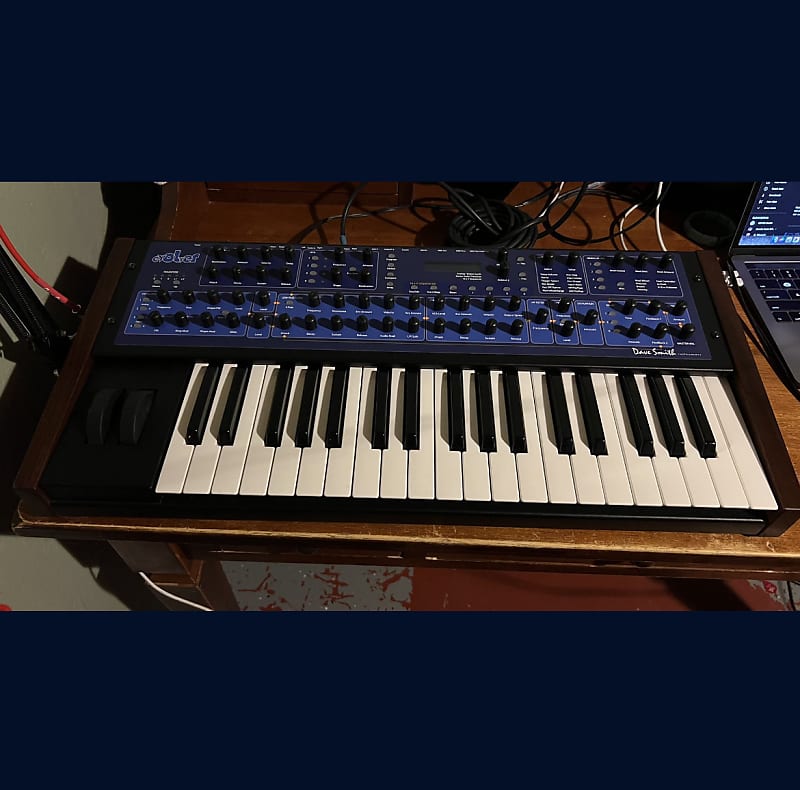 Dave Smith Instruments Mono Evolver 32-Key Monophonic Synthesizer 2006 - 2010 - Blue with Wood Sides image 1