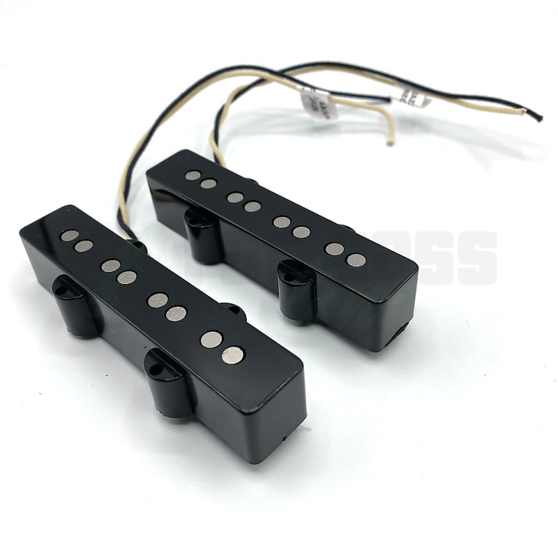 Lindy Fralin 4 String Jazz Bass® Pickup Set - 5% Overwind / Black Covers