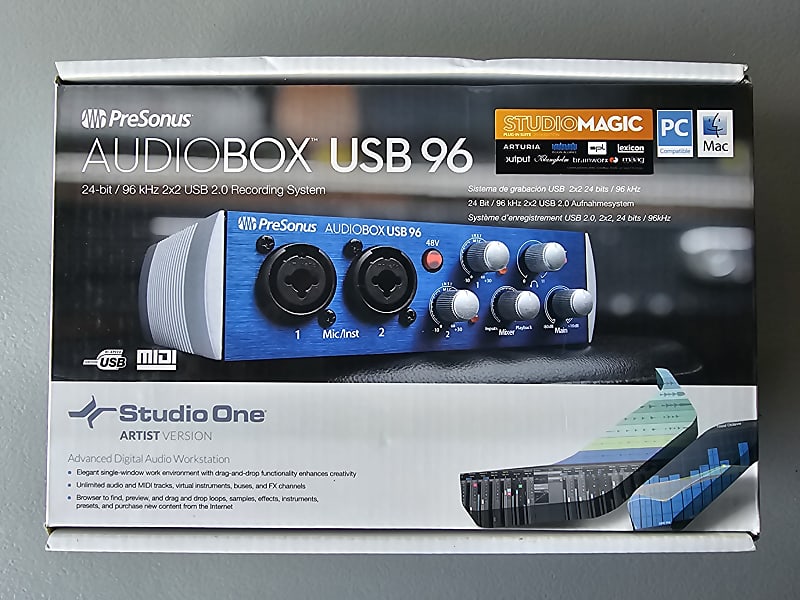 PreSonus AudioBox USB 96 2x2 Audio Interface Reverb