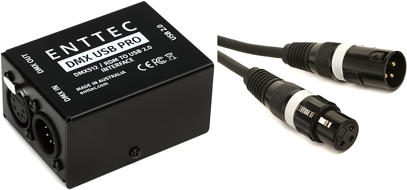 ENTTEC DMX USB Pro 512-Ch USB DMX Interface Bundle with | Reverb