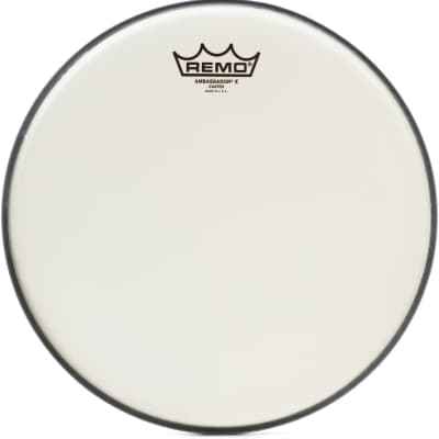 Remo Emperor X Coated Drumhead - 14 inch - with Black Dot  Bundle with Remo Ambassador X Coated Drumhead - 12 inch image 3