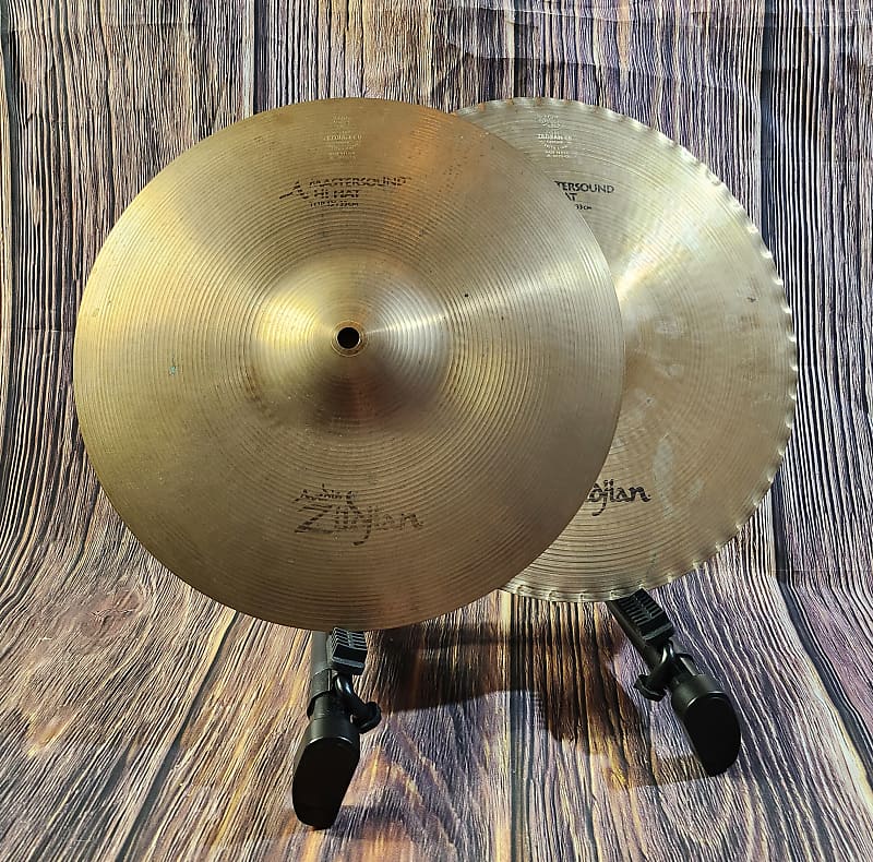 Zildjian 13" A Series Mastersound Hi-Hat Cymbals (Pair) - Traditional (Test video included) image 1