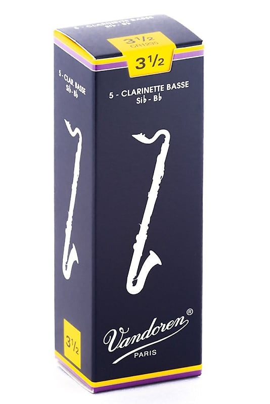 Vandoren Traditional Bass Clarinet Reeds, Box of 5 image 1