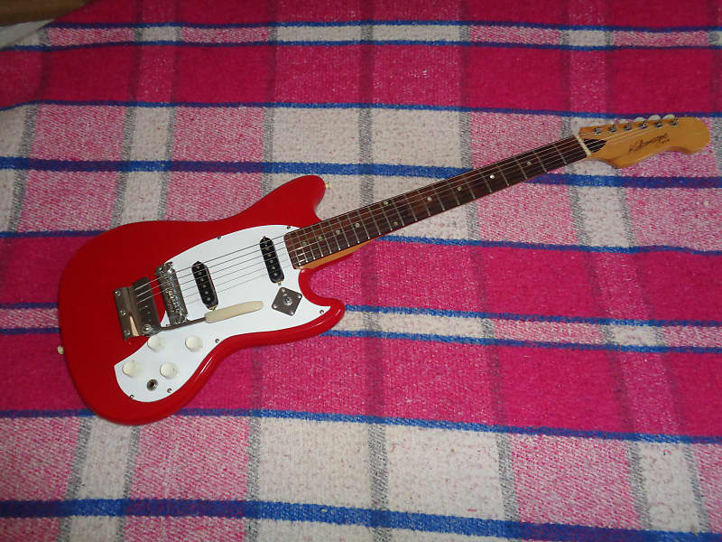 Kalamazoo Electric Guitar 1960's Cardinal Red Reverb