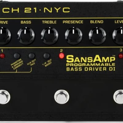 サンズアンプ TECH21 BassD DI Programmable Amazon.com: Tech 21 SansAmp Programmable Bass Driver DI Pedal