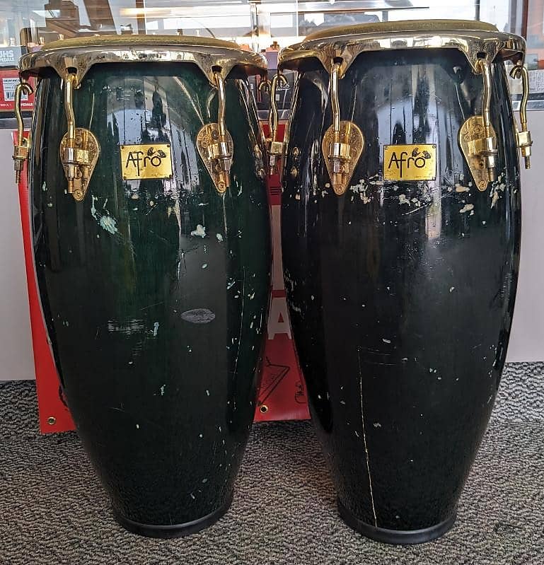 【日本製】 with drums Conga Pearl by Afro of Pair LP great work - heads パーカッション・打楽器