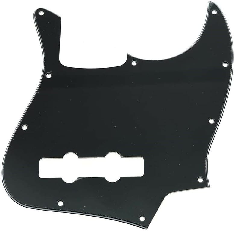 * New Pickguard For Usa Fender Standard Jazz Bass Black 3 Ply 