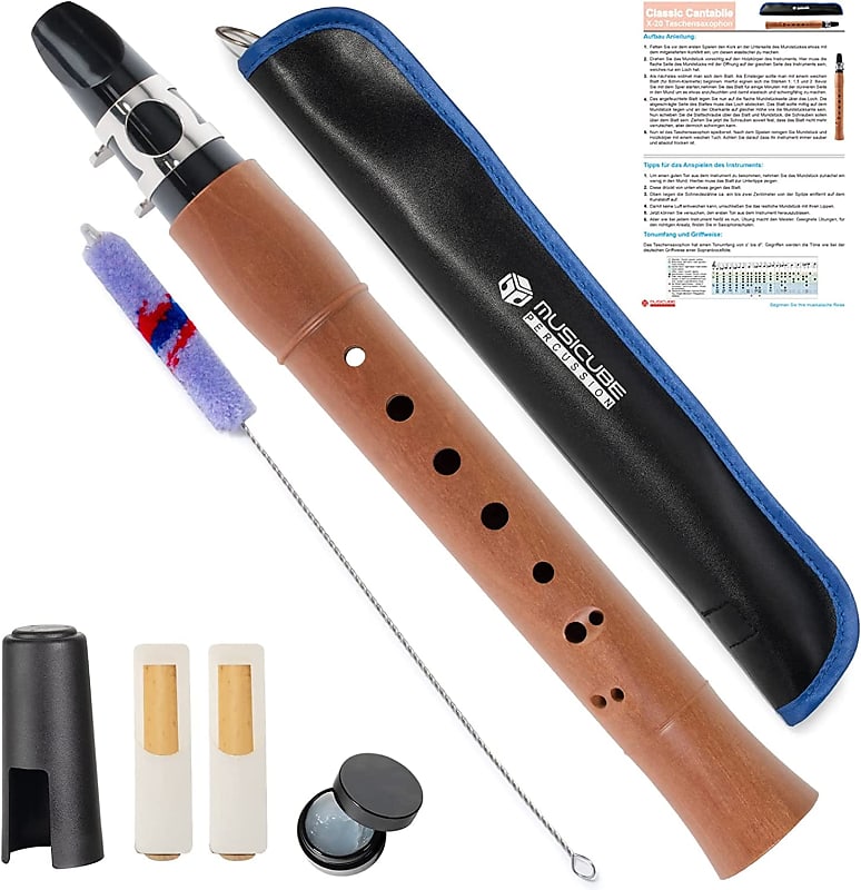 Mini Saxophone with Reeds and Dental Pads Pocket Saxophone Lightweight  Saxophone Kit for Amateurs Professional Performers