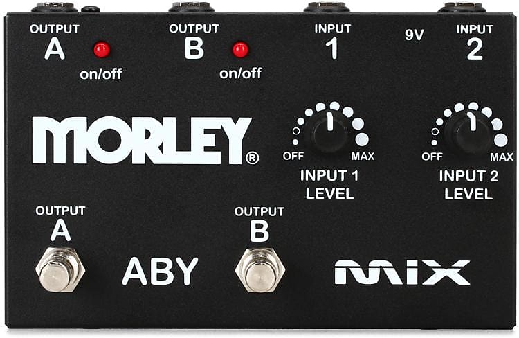 Morley ABY MIX 2-Button Signal Combiner Pedal (5-pack) Value Bundle image 1