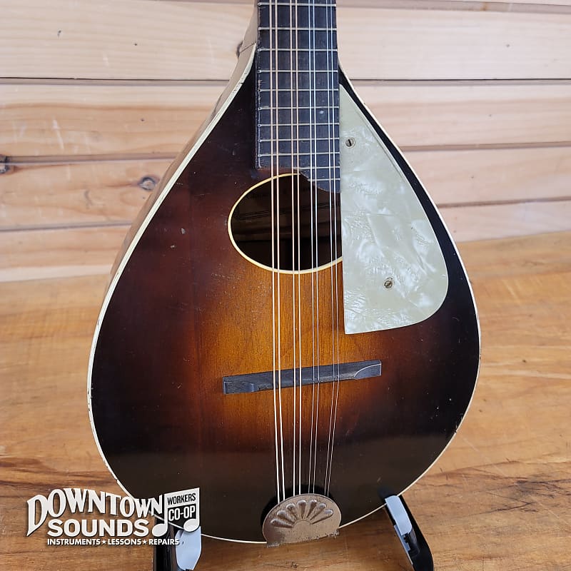 1930s Regal A. Gallano Label Flat Back Mandolin with Gold | Reverb