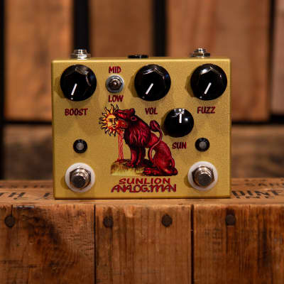 Analogman Sun Lion Fuzz Booster Pedal | Reverb