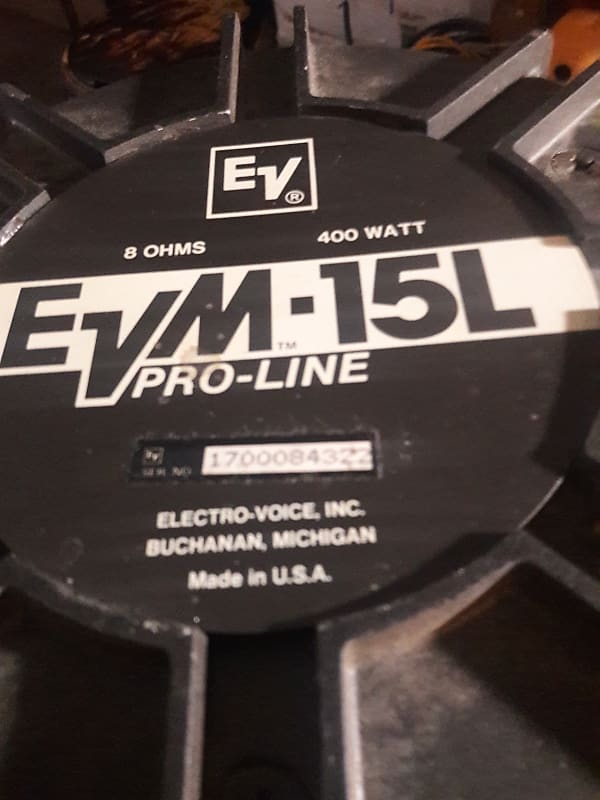 Electro Voice EVM15L 15" Speaker Reverb