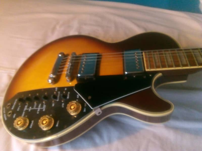 Kay Single Cutaway with built-in Effects 1970s sunburst image 1